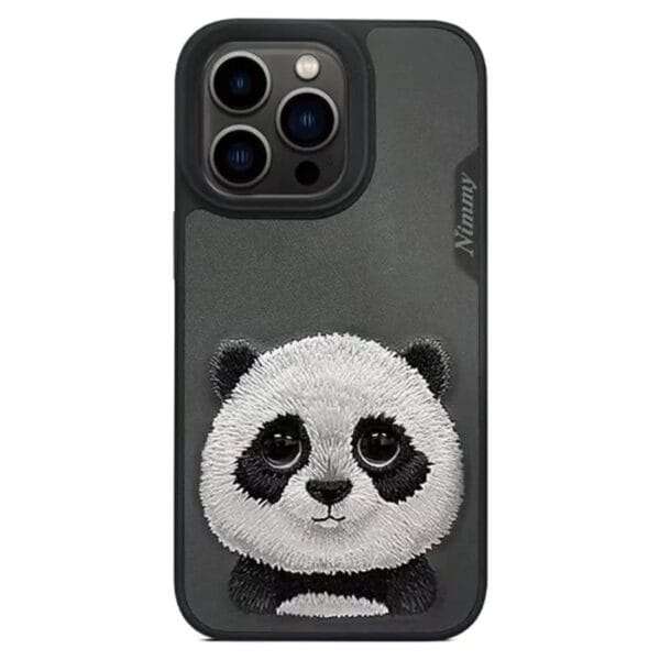 Panda iphone 16 embrided case nimmy 3 nimmy design big eye pet series for iphone 16