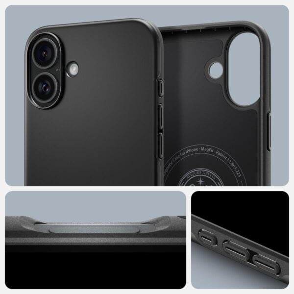 Spigen thin fit magfit case for iphone 16 black 8 spigen thin fit magfit case for iphone 16