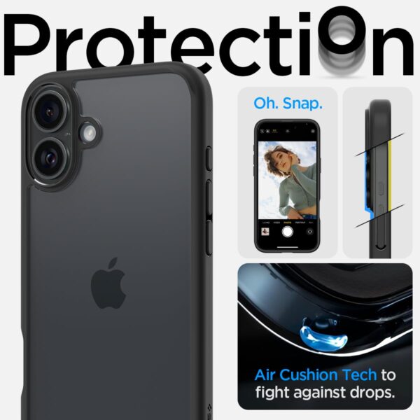 Spigen ultra hybrid back cover for iphone 16 7 1 spigen ultra hybrid back cover for iphone 16