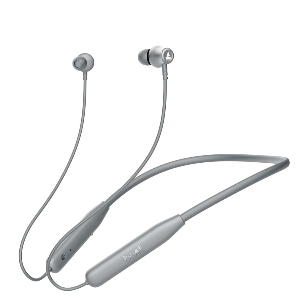 boAt Rockerz 111 Bluetooth Wireless Neckband, Grey