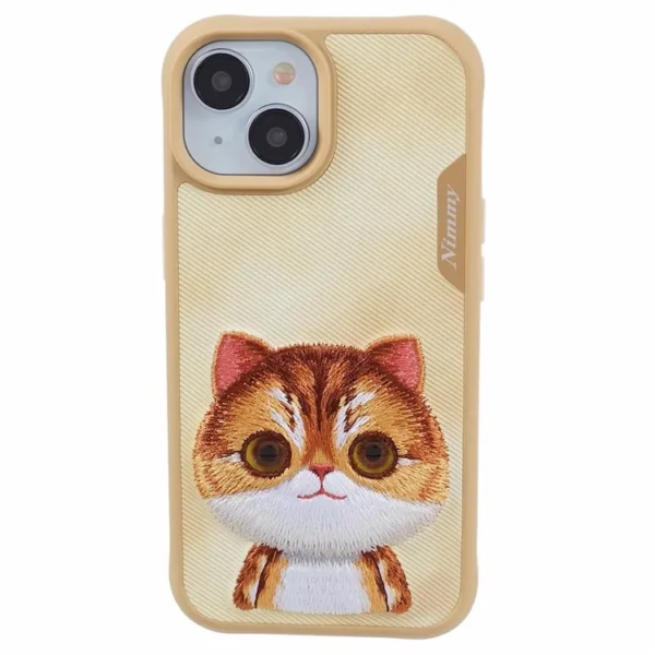 Nimmy design big eye pet series for iphone 16, golden british shorthair