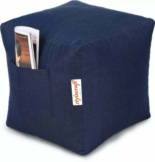 Denim footrest denim footstool bean bag