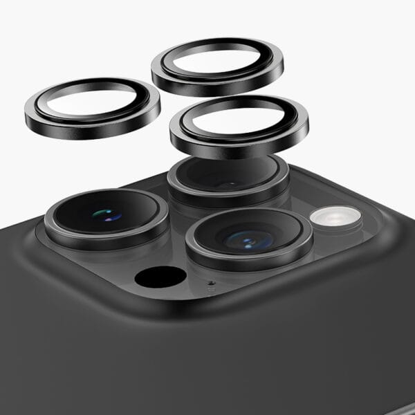 Keephone capital camera lens for iphone 16 pro max, black