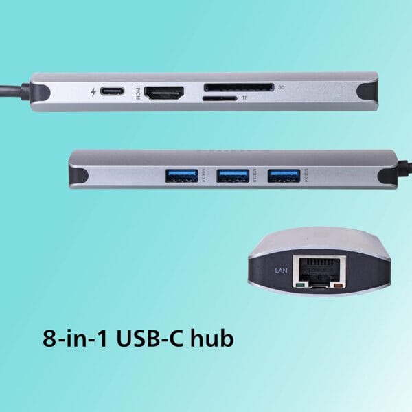 Philips 8 in 1 usb type c hub 2 philips 8 in 1 usb type-c hub