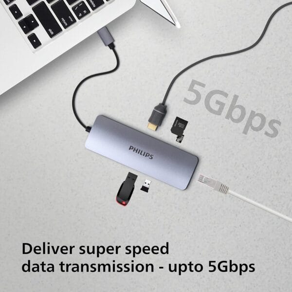 Philips 8 in 1 usb type c hub 4 philips 8 in 1 usb type-c hub