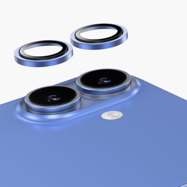 Blue 2 keephone capital camera lens protector for iphone 16 plus