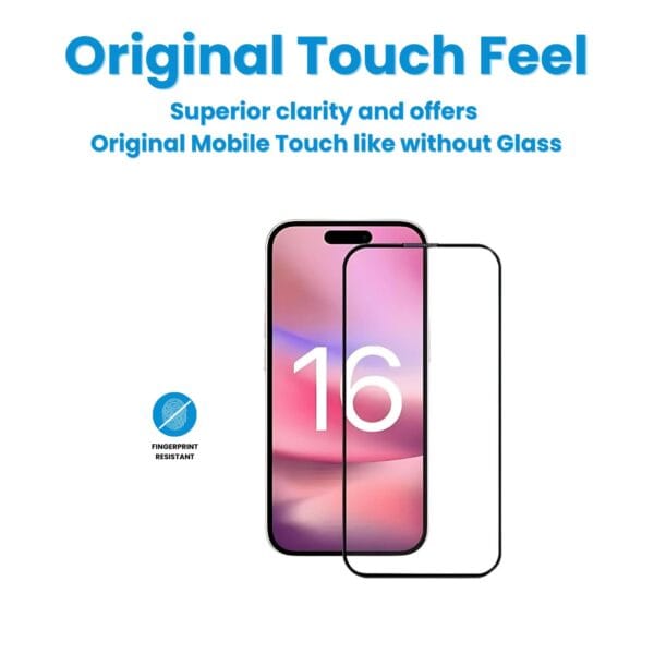 Iphone 16 pro max hd clear gorilla tempered glass 6 iphone 16 pro max hd clear gorilla tempered glass