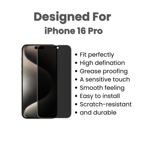 Iphone 16 pro privacy tempered glass 4 iphone 16 pro privacy tempered glass