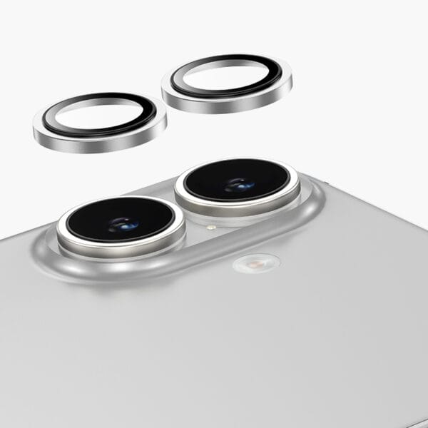 Silver 1 keephone capital camera lens protector for iphone 16 plus