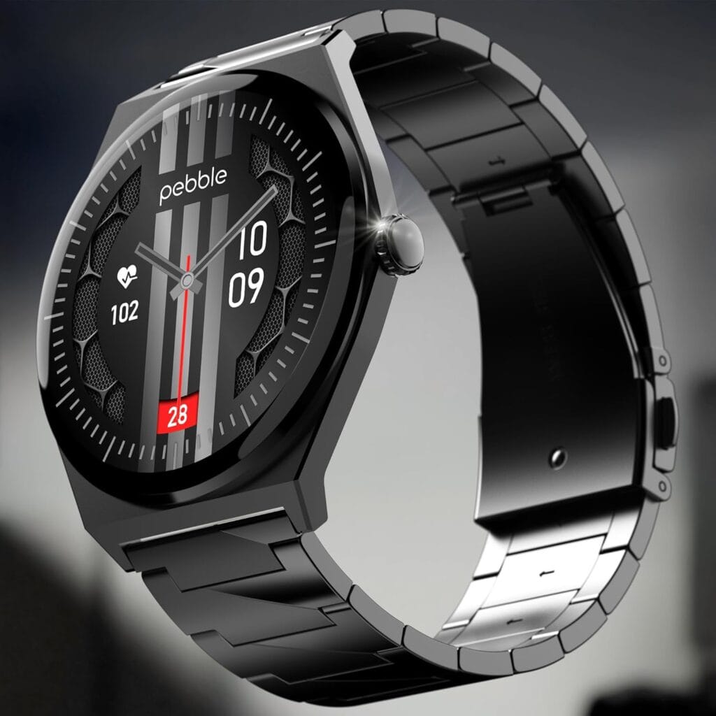 Pebble royal steel watch