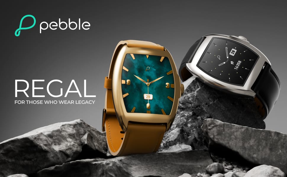 Pebble Regal Smartwatch, 1.77-inch True HD Display 1 regal banner